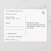 Carte postale RSVP Art Déco inspirée (Dos)