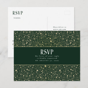 Carte Postale RSVP au mariage Night Stars