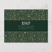 Carte Postale RSVP au mariage Night Stars (Devant)