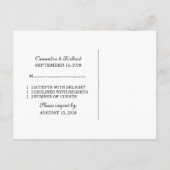 Carte postale RSVP Billet Encerclé en ébène (Dos)