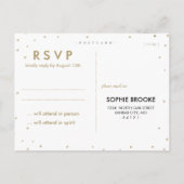 Carte postale RSVP blanc fantaisie (Dos)