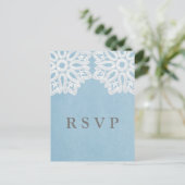 Carte postale RSVP Blue Elegant (Debout devant)