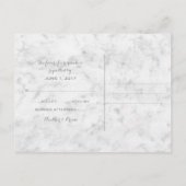 Carte postale RSVP Blue Rustic Ancre Wedding (Dos)