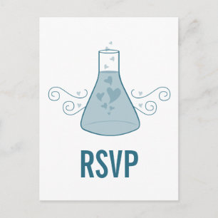 Carte postale RSVP Blue Sweet Chemistry