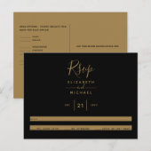 CARTE POSTALE RSVP BUDGÉTAIRE (Devant / Derrière)