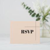 Carte Postale RSVP chic simple (Debout devant)