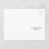 Carte postale RSVP classique et élégante (Dos)