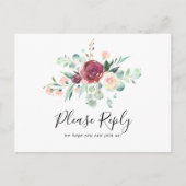 Carte Postale RSVP Contemporary Eucalyptus Menu Ch (Devant)