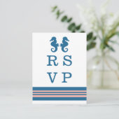 Carte postale RSVP Coral Bleu (Debout devant)