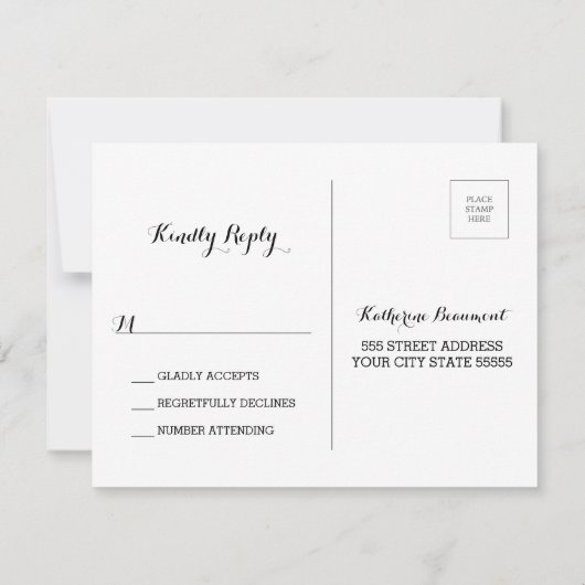 Carte postale Rsvp Cork Vin Rustique (Dos)