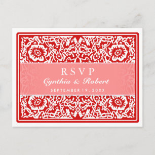 Carte postale RSVP Correspondante Carte de lecture