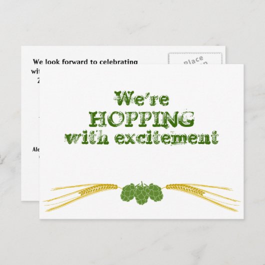 Carte postale RSVP de Beer Lover (Devant / Derrière)