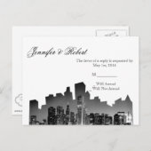 Carte postale RSVP de Chicago Destination Wedding (Devant / Derrière)