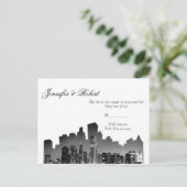 Carte postale RSVP de Chicago Destination Wedding (Debout devant)