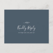 Carte postale RSVP de choix pour le menu bleu ardo (Devant)