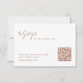 Carte postale RSVP de code QR de terre (Devant)