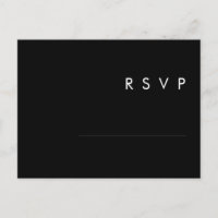Carte postale RSVP de demande de chanson noire min
