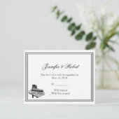 Carte postale RSVP de Las Vegas Destination Weddin (Debout devant)