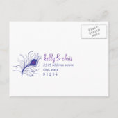 Carte postale RSVP de mariage (Dos)