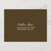 Carte postale RSVP de mariage dans l'arbre de chên (Dos)