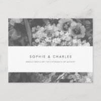Carte postale RSVP de mariage d'élégance sous-esti