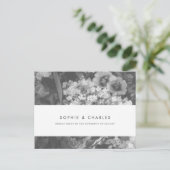 Carte postale RSVP de mariage d'élégance sous-esti (Debout devant)