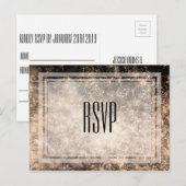 Carte postale RSVP de mariage Fireworks (Devant / Derrière)