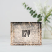 Carte postale RSVP de mariage Fireworks (Debout devant)