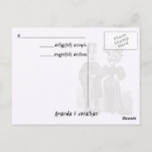 Carte Postale RSVP de mariage Halloween gothique (Dos)