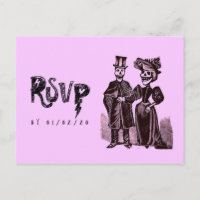 RSVP de mariage Halloween gothique