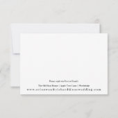 Carte postale RSVP - Élégant (Dos)