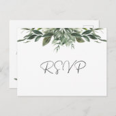 Carte postale RSVP feuille de feuillage (Devant / Derrière)