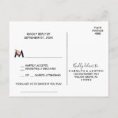 Carte postale RSVP Flower Letton Song Request (Dos)