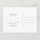 Carte postale RSVP Foliage Aquarelle verte (Dos)