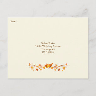 Carte postale RSVP Foliage d'automne