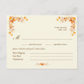 Carte postale RSVP Foliage d'automne (Dos)