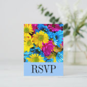 Carte postale RSVP Gerber Daisy, couleur vive (Debout devant)