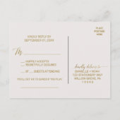Carte postale RSVP Gold Pois Song Request (Dos)