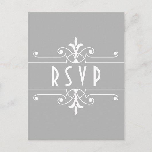 Carte postale RSVP Gray Fancy (Devant)
