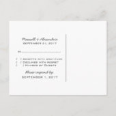 Carte postale RSVP Gray Heart Equation (Dos)