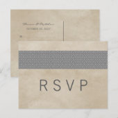 Carte postale RSVP Gray Russe Damask (Devant / Derrière)