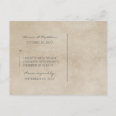Carte postale RSVP Gray Russe Damask (Dos)