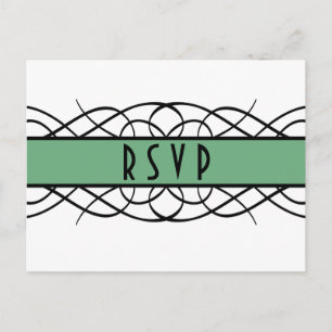 Carte postale RSVP Green Deco