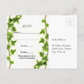 Carte postale RSVP Green Ivy (Dos)