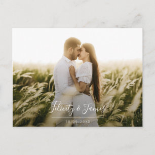 Carte postale RSVP Green Leafy Floral Wedding