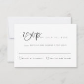 Carte postale RSVP JOLIE Minimalist Bohemian Weddi (Devant)