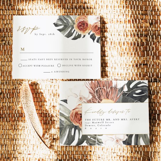 Carte postale RSVP KINSLEY Boho Terracotta Palm We