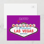 Carte postale RSVP Las Vegas (Devant / Derrière)