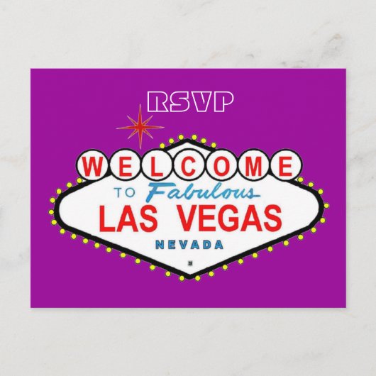 Carte postale RSVP Las Vegas (Devant)