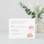 Carte postale RSVP Lotus Bloom Wedding (Debout devant)